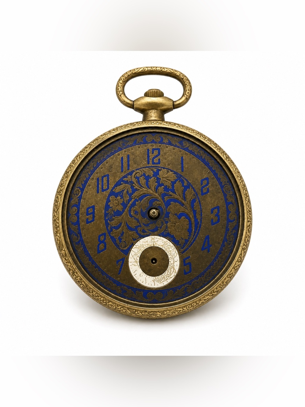 Antique Scepter Open Face Pocket Watch 14k GF Pinstriped USA *Missing Hands 15J